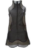 Stella Mccartney Sleeveless Mesh Dress, Women's, Size: 42, Black, Cotton/polyester/polyamide/silk