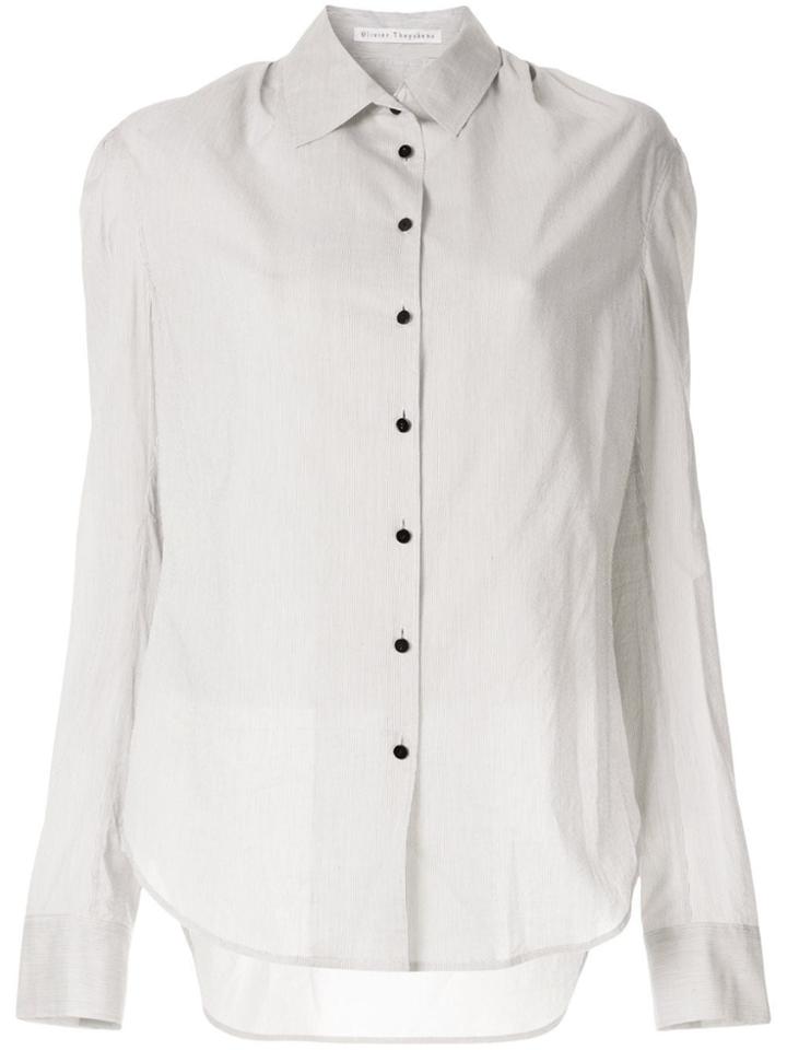 Olivier Theyskens Striped Skirt - White