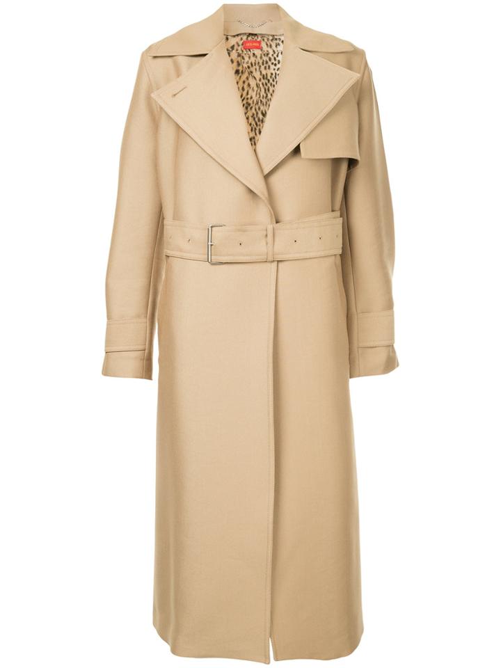 Des Prés Classic Belted Coat - Nude & Neutrals