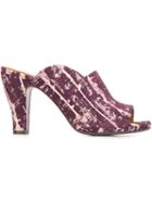 Chie Mihara Brush Stroke Print Mules