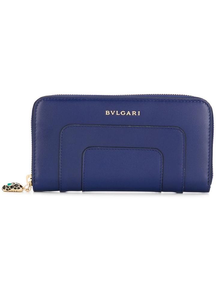 Bulgari Serpentini Forever Zipped Wallet - Blue
