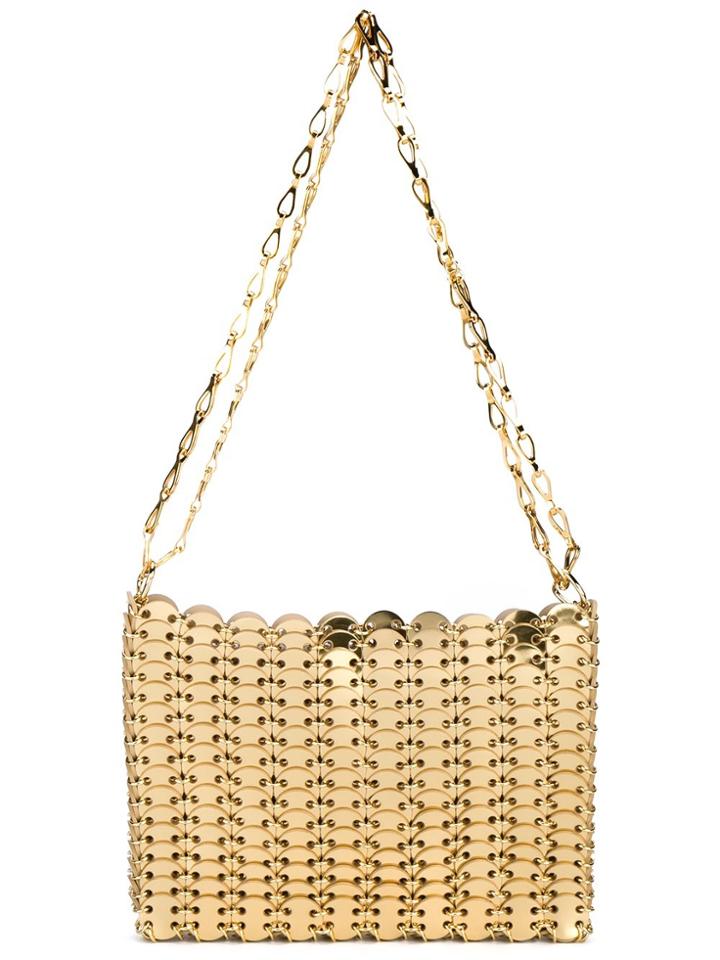 Paco Rabanne Iconic Chain Shoulder Bag - Metallic