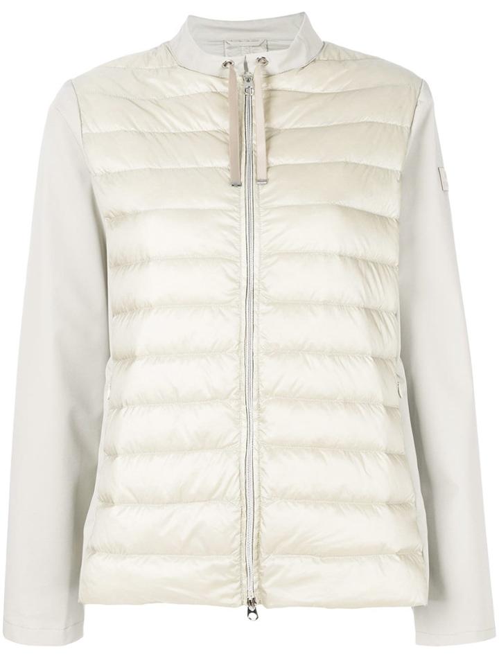 Hetregò Panelled Puffer Jacket - Neutrals
