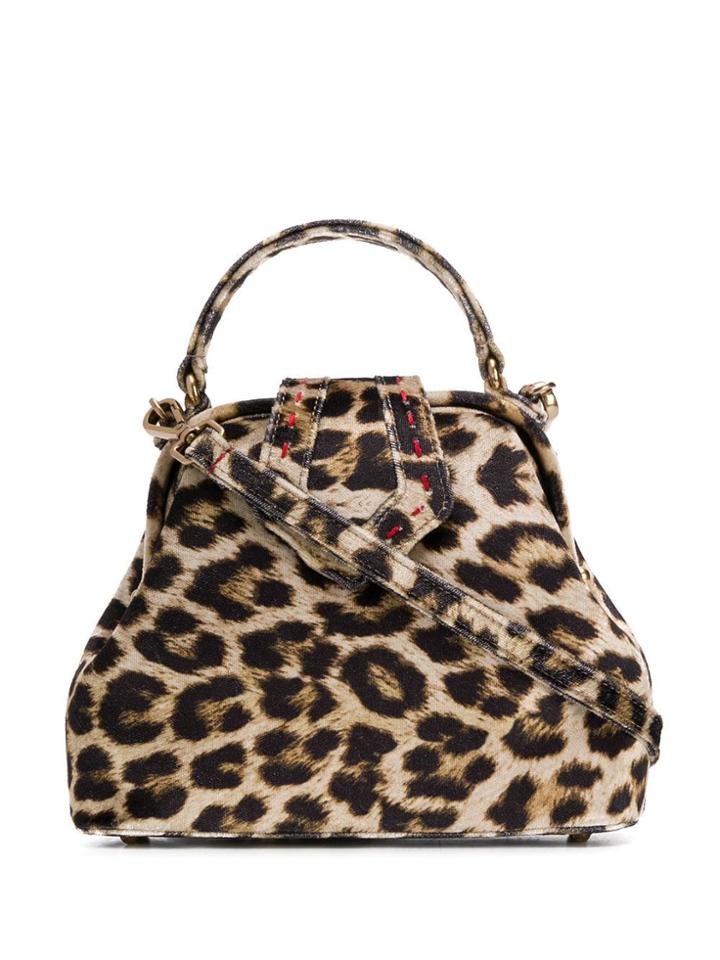 Mehry Mu Leopard Print Crossbody Bag - Brown