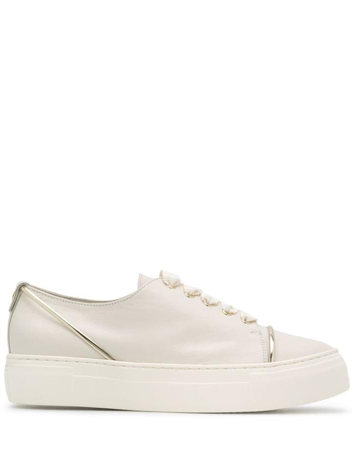 Agl Platform Sole Sneakers - White