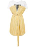 Strateas Carlucci Cross Tee Hybrid Shirt Dress - White