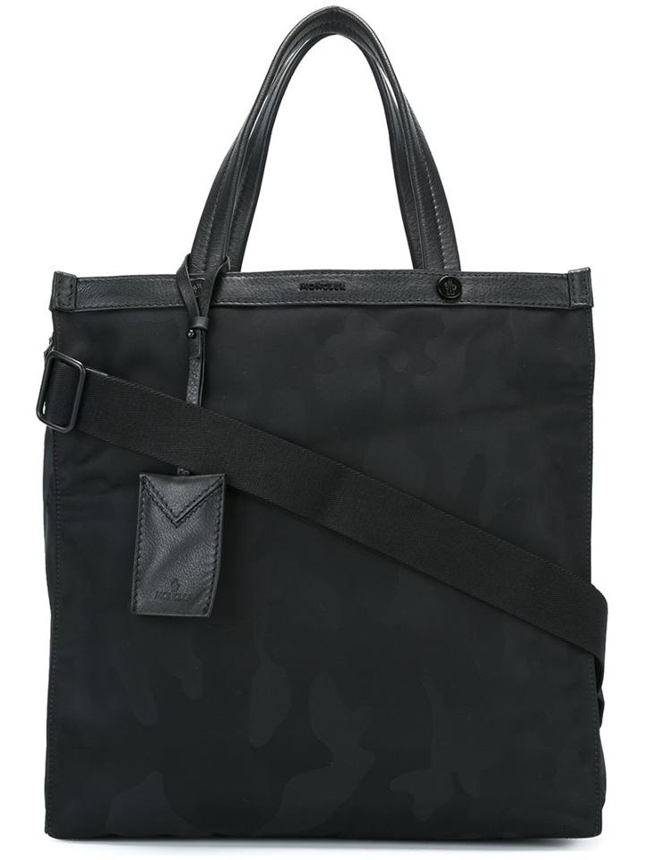 Moncler Camouflage Pattern Tote, Women's, Black