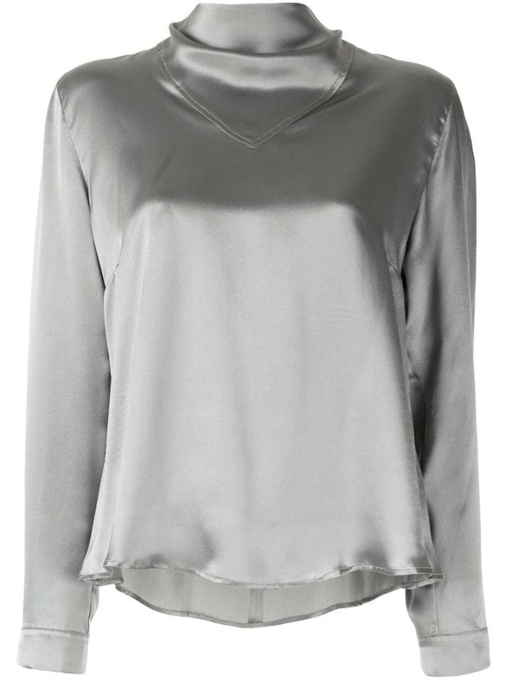 Le Kasha High Neck Blouse - Green