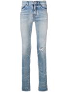Saint Laurent Low-waist Skinny Jeans - Blue