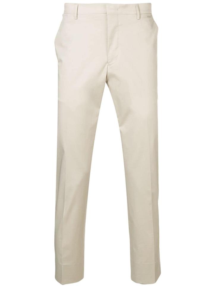 Prada Side Stripe Trousers - Neutrals