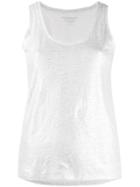 Majestic Filatures Round Neck Tank Top - Silver