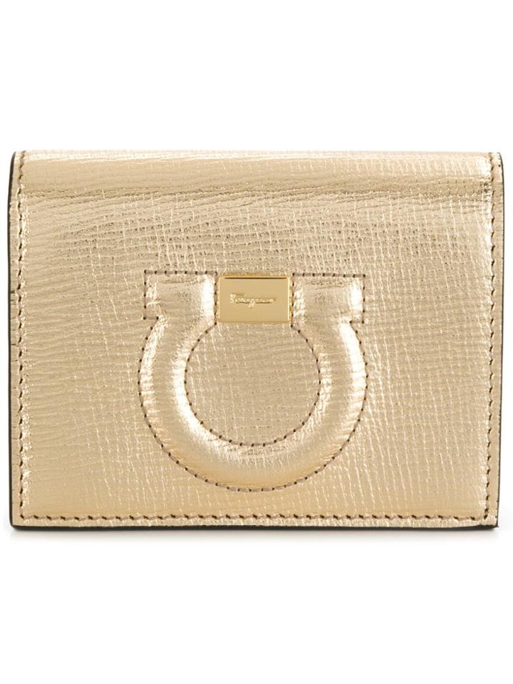 Salvatore Ferragamo Gancio Wallet - Gold