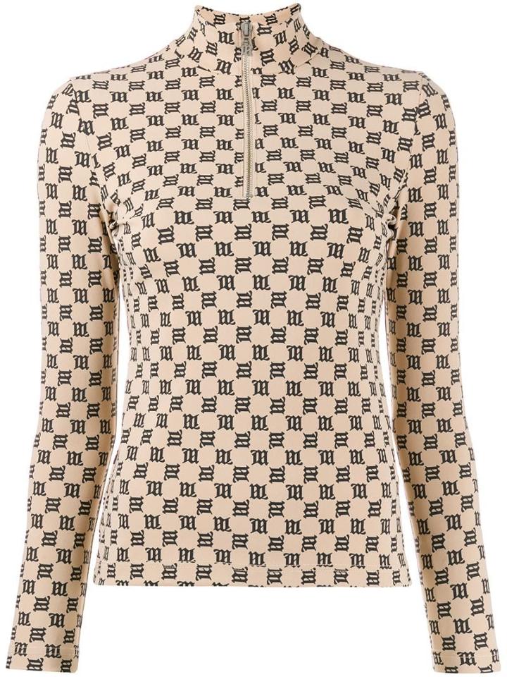 Misbhv Monogram Top - Brown