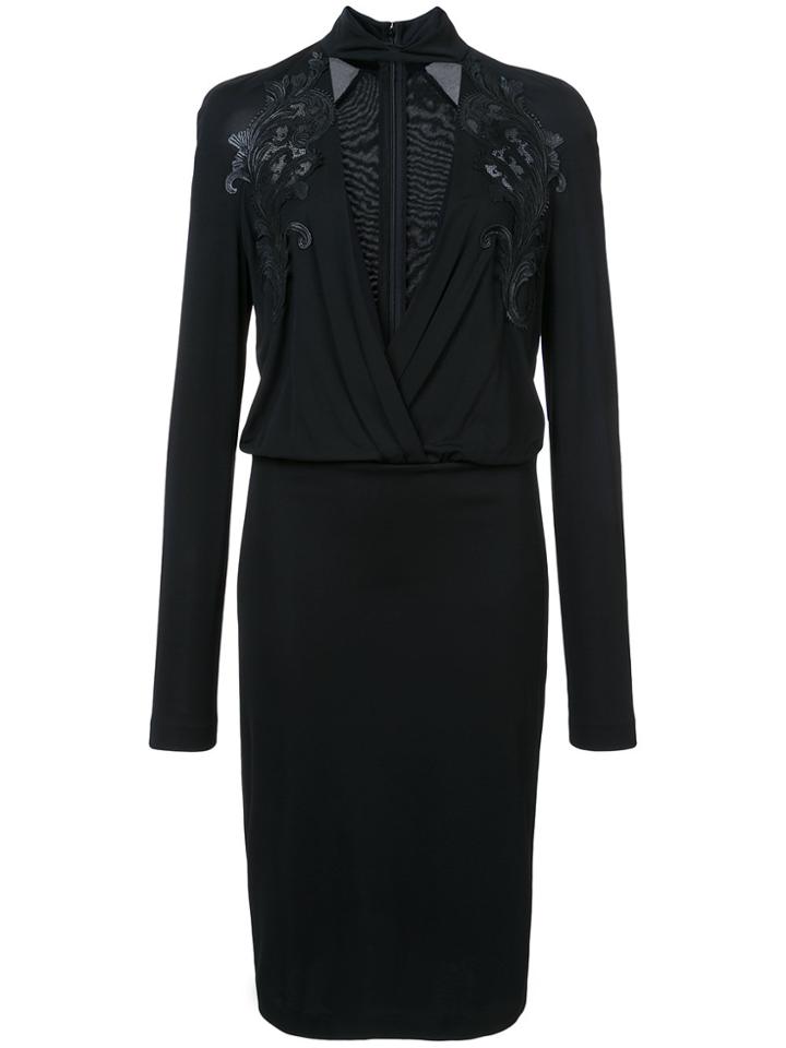 Roberto Cavalli Plunge Dress - Black