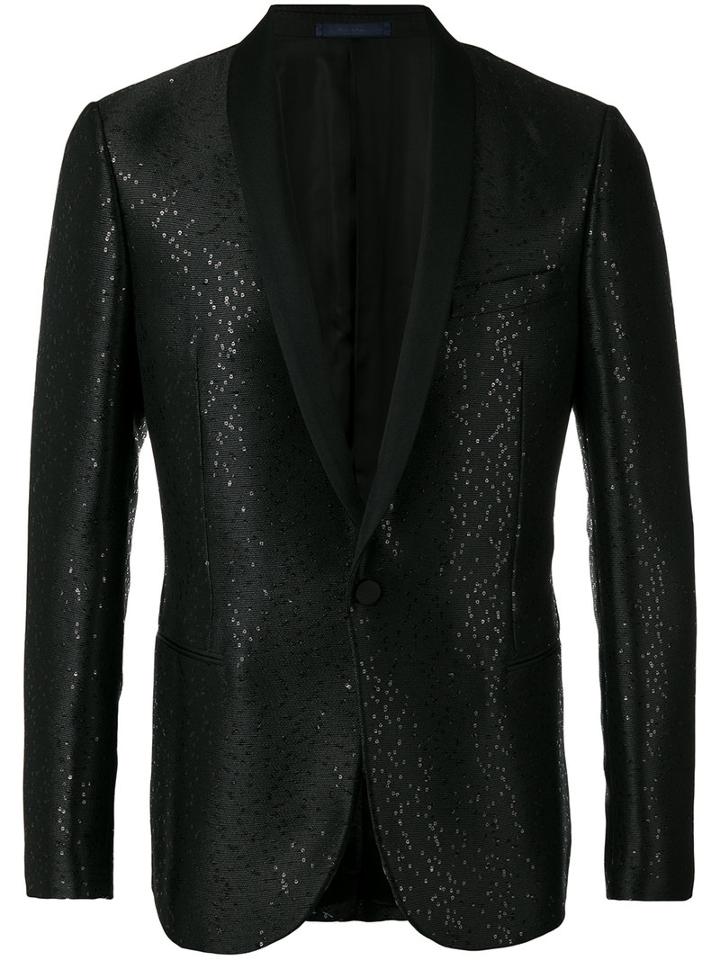 Lanvin - Sequin Embroidered Suit Jacket - Men - Cotton/polyester/cupro/viscose - 52, Black, Cotton/polyester/cupro/viscose
