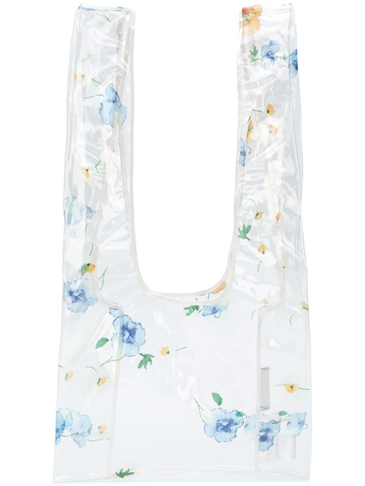 Ganni Petunia Transparent Bag - White