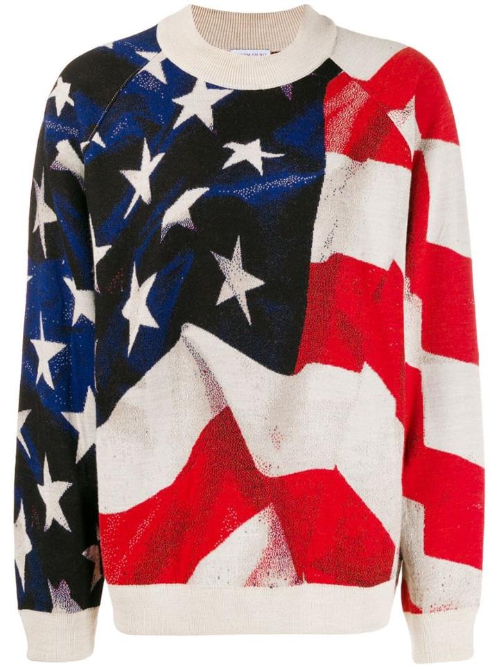 Ih Nom Uh Nit Usa Flag Print Jumper - Black