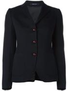 Tagliatore Buttoned Blazer, Women's, Size: 46, Blue, Cupro/wool