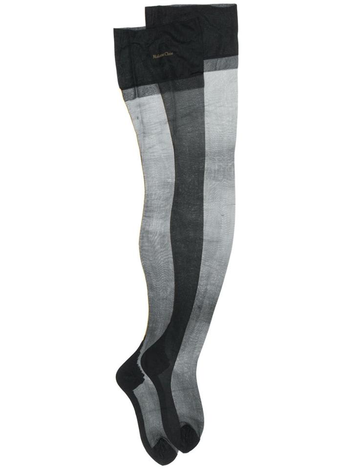 Maison Close Back Seamed Stockings - Black
