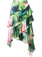 Josie Natori Sunset Palms Tiered Skirt - Multicolour