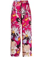 Liu Jo Macro Floral Print Trousers - Pink