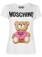 Moschino Toy Bear Paper Cut Out T-shirt, Women's, Size: 44, White, Cotton