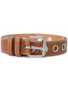 Maison Margiela Eyelet Embellished Belt - Brown