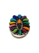 Jessie Western Multistone Cluster Ring - Grey
