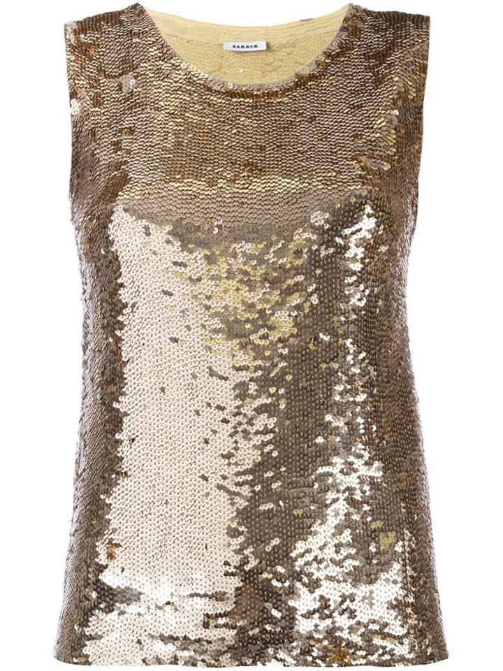 P.a.r.o.s.h. Sequin Top - Metallic