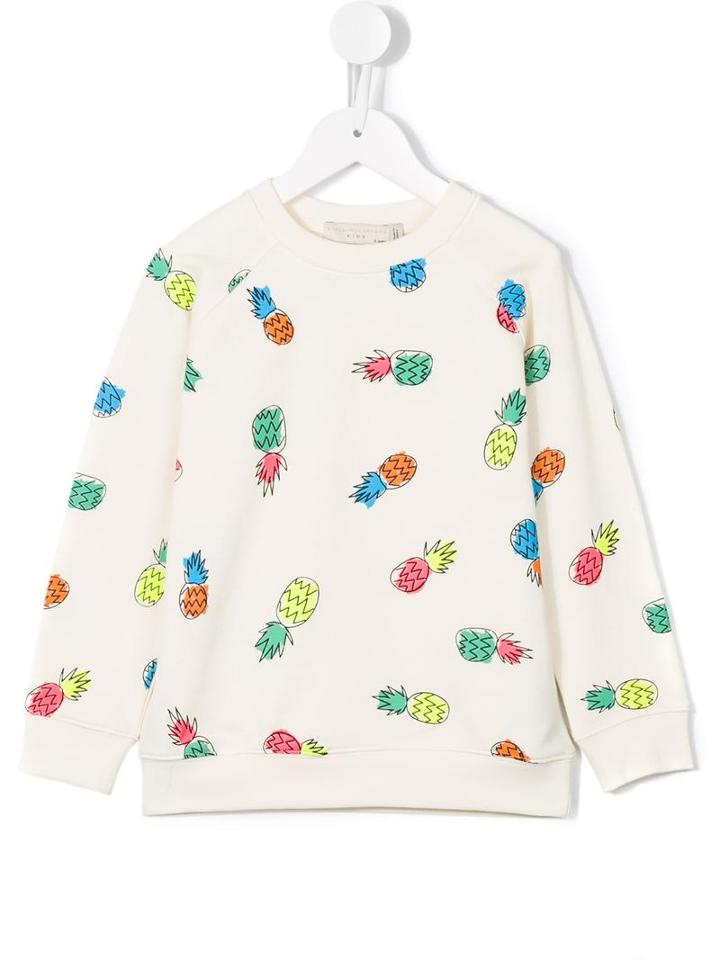 Stella Mccartney Kids Pineapple Print Sweatshirt, Girl's, Size: 8 Yrs, Nude/neutrals