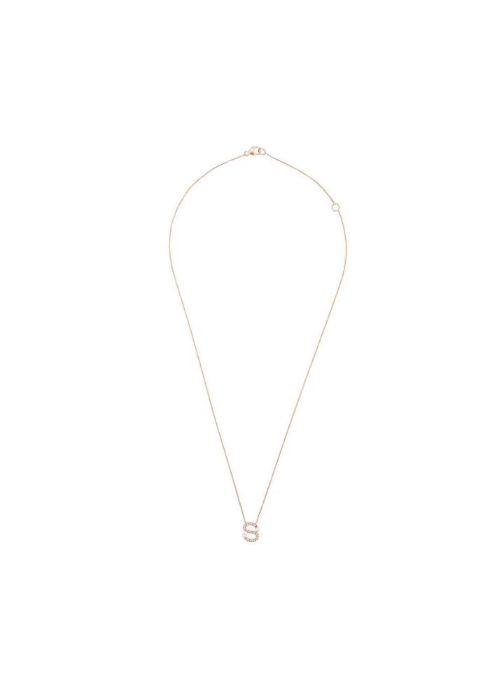 Dana Rebecca Designs S Initial Pendant Necklace - Gold