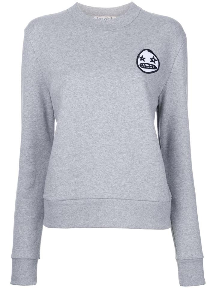 Être Cécile 'starry Eye' Badge Sweatshirt, Women's, Size: Small, Grey, Cotton