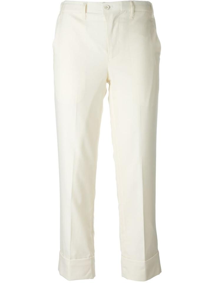 Julien David Turn Up Hem Cropped Trousers
