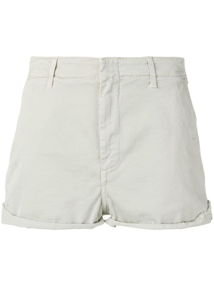 Dondup Embroidered Logo Short Shorts - Grey