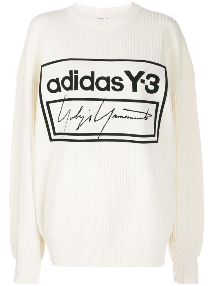 Y-3 Techknit Crew Sweater - White