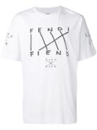 Fendi 'fendi Fiend' Print T-shirt - White