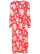 Rixo London Emma Midi Dress - Red