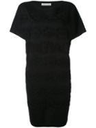 Tsumori Chisato - Embroidered Short Dress - Women - Cotton - 2, Black, Cotton