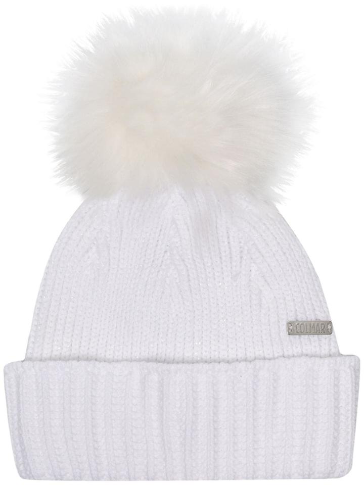 Colmar Chunky Knit Bobble Beanie - White