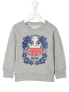 American Outfitters Kids Palm Tree Print Sweatshirt, Girl's, Size: 10 Yrs, Grey