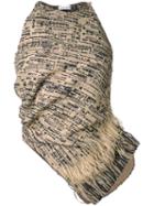 Scanlan Theodore Bamboo Weave Top, Size: 8, Brown, Acrylic