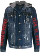 Philipp Plein Gothic Plein Worker Jacket - Blue