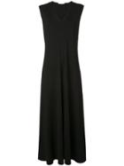The Row V-neck Maxi Dress - Black