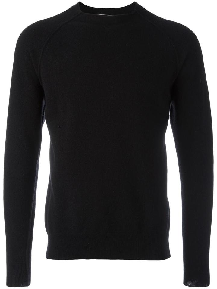 Dondup Crew Neck Jumper, Men's, Size: Medium, Black, Merino