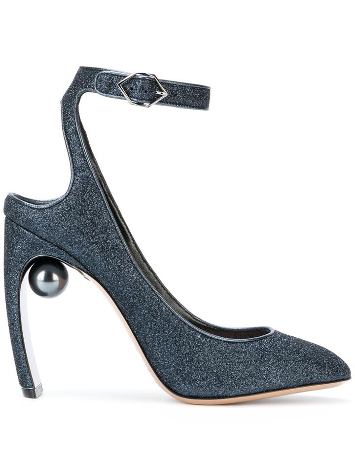 Nicholas Kirkwood Glittery Pumps - Blue