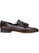 Santoni Tassel Loafers, Men's, Size: 8, Brown, Calf Leather/leather