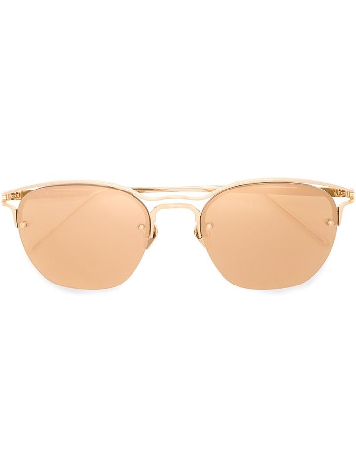 Linda Farrow - Square Shaped Glasses - Women - Metal - One Size, Grey, Metal