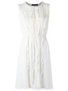 Talie Nk Silk Dress, Women's, Size: 38, White, Silk