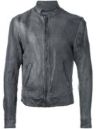 Pihakapi Zipped Band Collar Jacket, Men's, Size: Medium, Lamb Skin/viscose