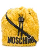 Moschino Logo Bucket Bag - Yellow